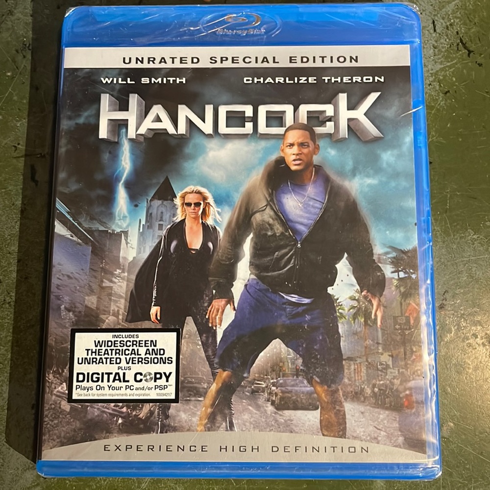 HANCOCK Blu-ray UNRATED SPECIAL EDITION ⭐️ Will Smith ⭐️ Charlize Theron